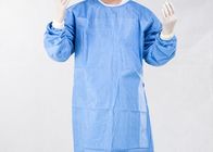 Charge statique stérile jetable bleue de robe chirurgicale de 35g 45g SMS SMMS anti
